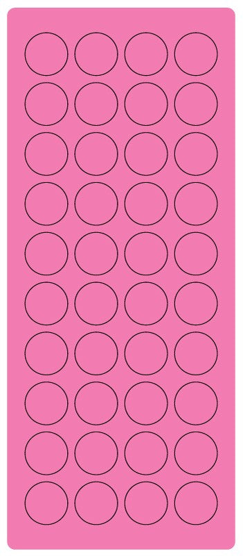 Medical Labels - 3/4" Fl. Pink Laser Sheet, 4" x 9"
