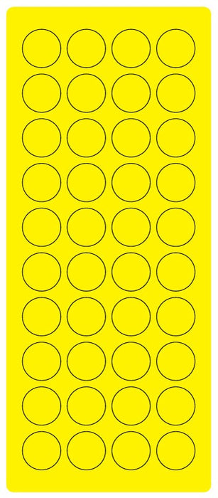 Medical Labels - 3/4" Fl. Yellow Laser Sheet, 4" x 9"
