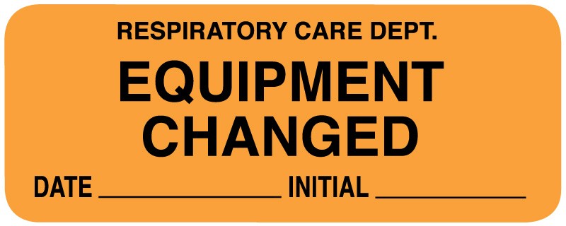 Medical Labels - Respiratory Care Label, 2-1/4" x 7/8"