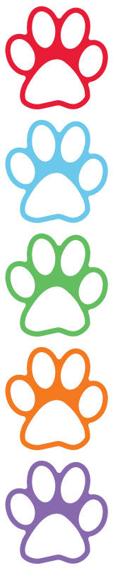Medical Labels - Paw Print Stickers, 2-1/2" x 2-1/2"