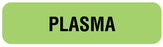Medical Labels - Plasma Label, 1-1/4" x 5/16"
