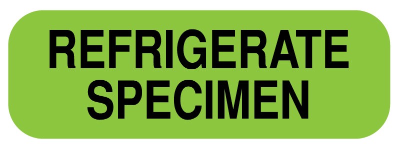 Medical Labels - REFRIGERATE SPECIMEN, 1-1/2" x 1/2"
