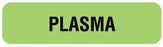 Medical Labels - Plasma Label, 1-1/4" x 5/16"