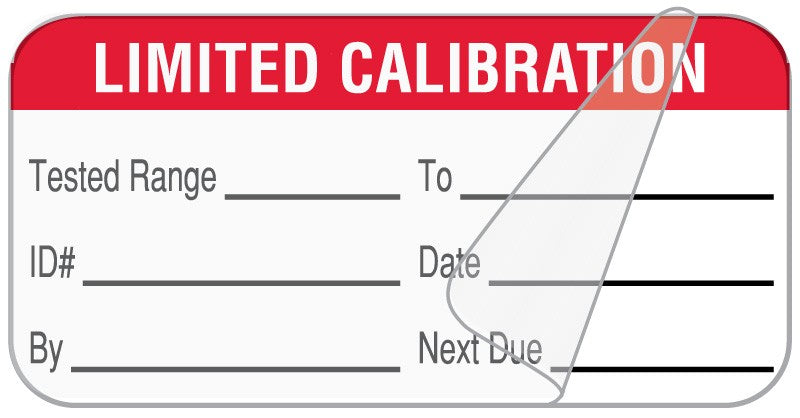 Medical Labels - Limited Calibration Label, 1-1/2" x 3/4"