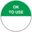 Medical Labels - OK TO USE, 1-1/2" Dia
