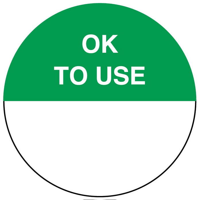 Medical Labels - OK TO USE, 1-1/2" Dia