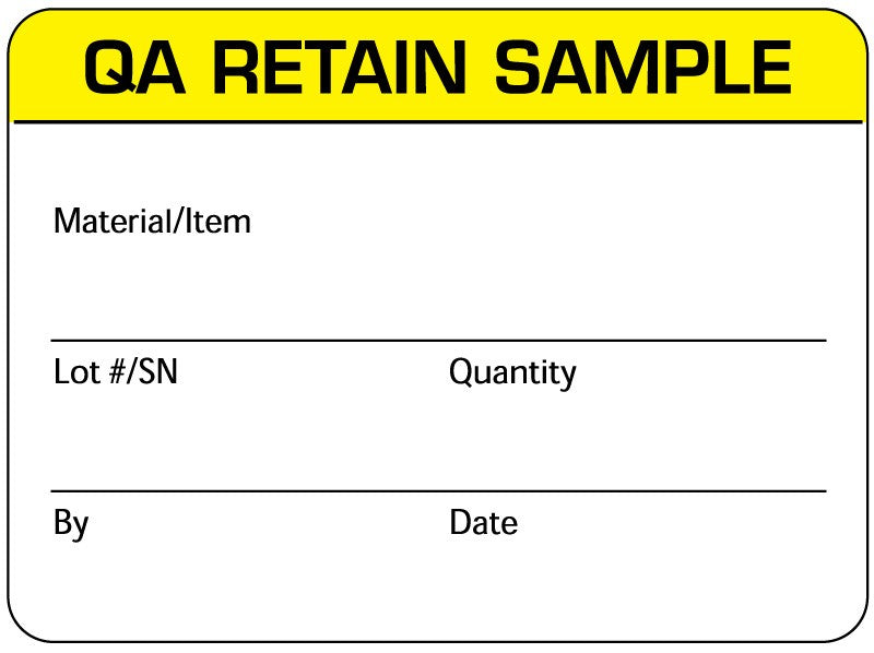 Medical Labels - Quality Control Label, 2-3/8" x 1-3/4"