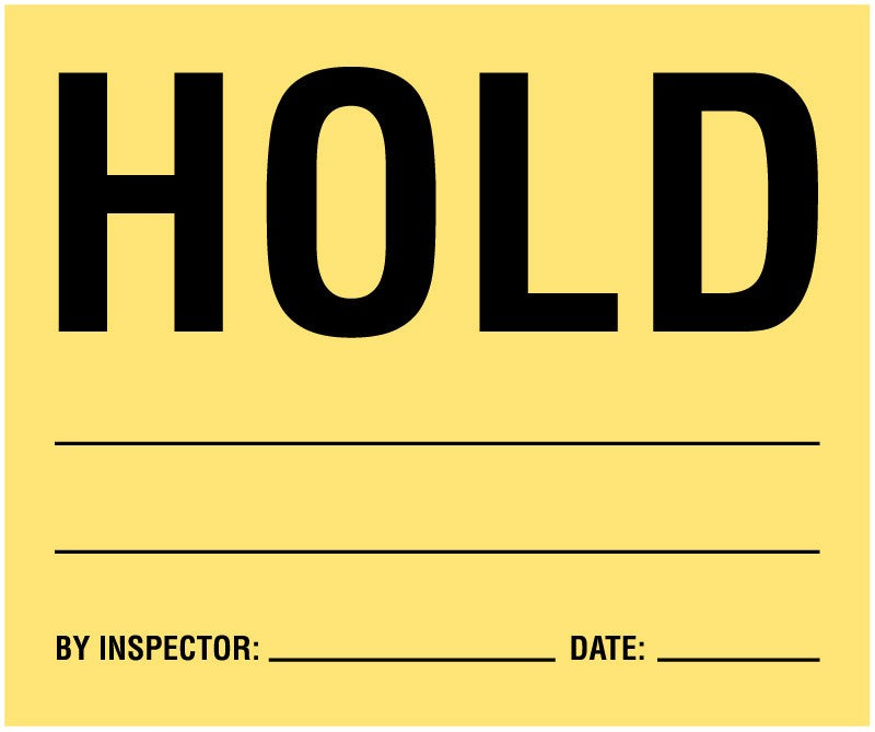 Medical Labels - Quality Control Label, 6" x 5-1/4"