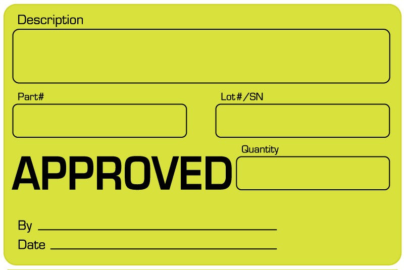 Medical Labels - Quality Control Label, 4" x 2-5/8"