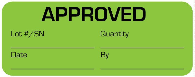 Medical Labels - Quality Control Label, 2-1/4" x 7/8"