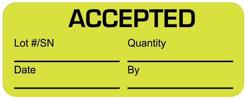 Medical Labels - Quality Control Label, 2-1/4" x 7/8"