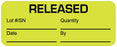 Medical Labels - Quality Control Label, 2-1/4" x 7/8"
