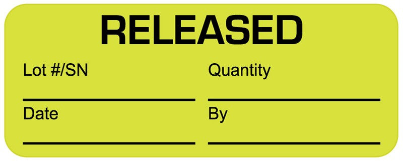 Medical Labels - Quality Control Label, 2-1/4" x 7/8"