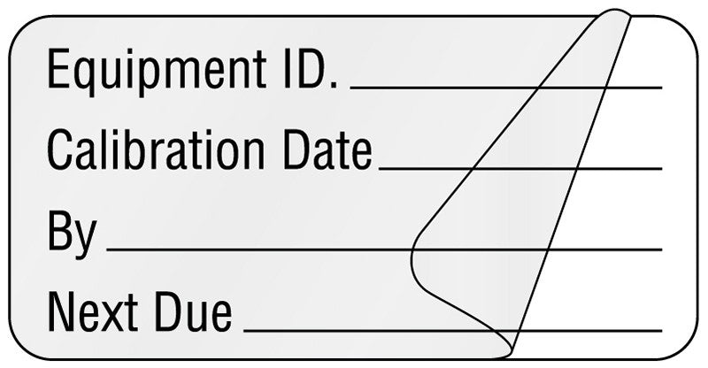 Medical Labels - Calibration Label, 2" x 1"