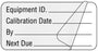 Medical Labels - Calibration Label, 2" x 1"