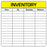 Medical Labels - INVENTORY, 4" x 4"