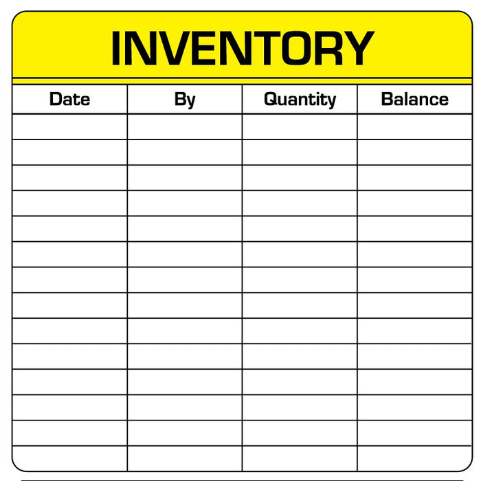 Medical Labels - INVENTORY, 4" x 4"