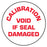 Medical Labels - White Tamper-Evident Calibration Label, 3/4" x 3/4"
