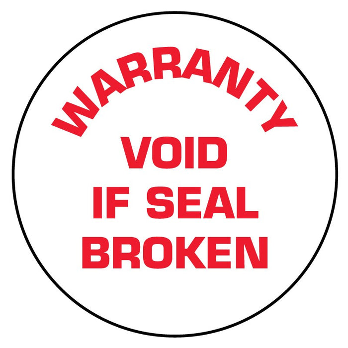 Medical Labels - White Tamper-Evident Calibration Label, 3/4" x 3/4"