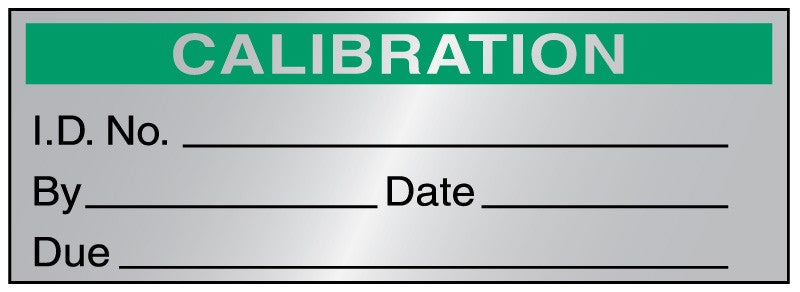 Medical Labels - Calibration Label, 2" x 3/4"