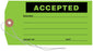 Medical Labels - Accepted Tag, 3-1/8" x 6-1/4"