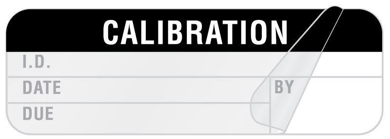 Medical Labels - Calibration Label, 1-1/2" x 1/2"