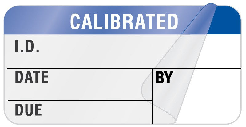 Medical Labels - Calibration Label, 1-1/2" x 3/4"