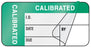Medical Labels - Calibration Label, 1-1/2" x 3/4"