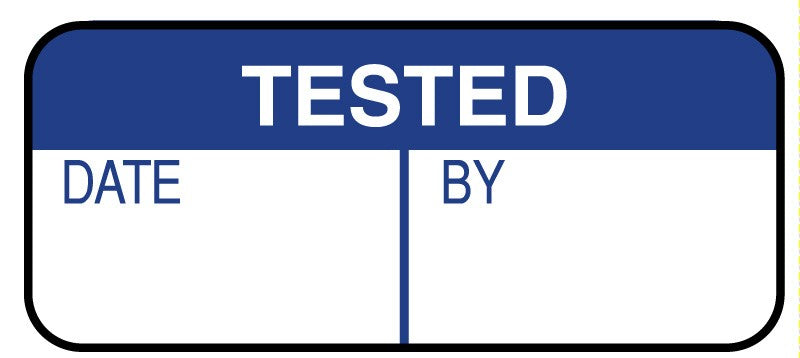 Medical Labels - TESTED, 7/8" x 3/8"