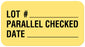 Medical Labels - Quality Control Label, 1-5/8" x 7/8"