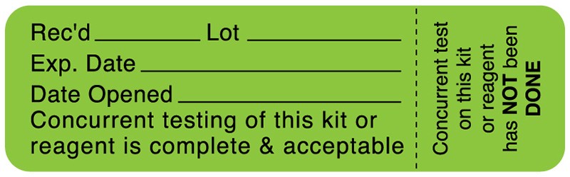 Medical Labels - Quality Control Label, 3" x 7/8"