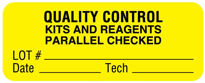 Medical Labels - Quality Control Label, 2-1/4" x 7/8"