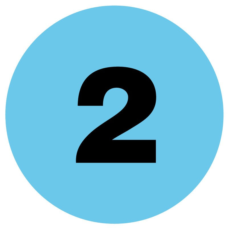 Medical Labels - #2 Numeric Inventory Label, 1" x 1"
