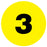 Medical Labels - #3 Numeric Inventory Label, 1" x 1"