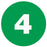 Medical Labels - #4 Numeric Inventory Label, 1" x 1"