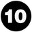 Medical Labels - #10 Numeric Inventory Label, 1" x 1"