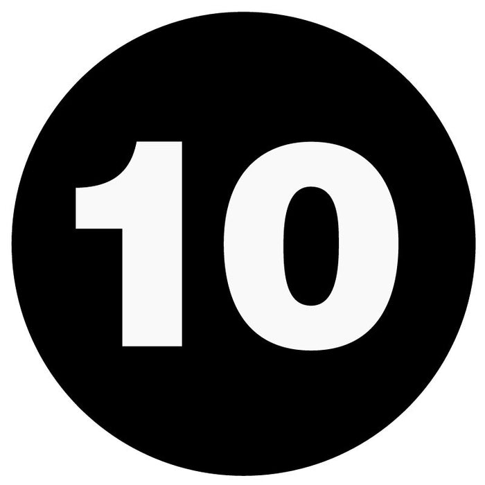 Medical Labels - #10 Numeric Inventory Label, 1" x 1"