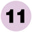 Medical Labels - #11 Numeric Inventory Label, 1" x 1"