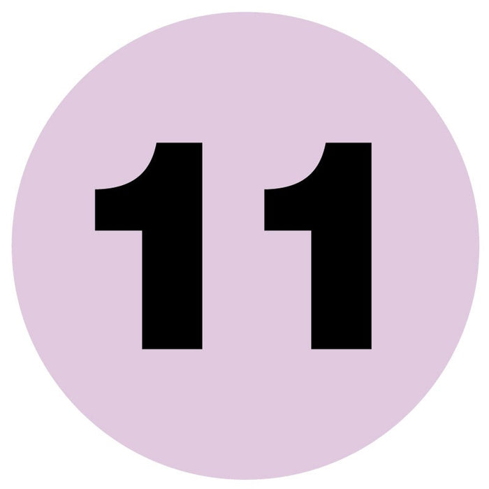 Medical Labels - #11 Numeric Inventory Label, 1" x 1"