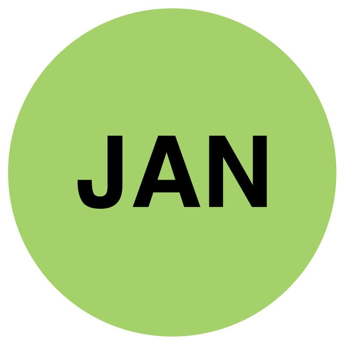 Medical Labels - JANUARY Month Inventory Label, 1" x 1"