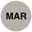 Medical Labels - MARCH Month Inventory Label, 1" x 1"