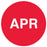 Medical Labels - APRIL Month Inventory Label, 1" x 1"