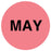Medical Labels - MAY Month Inventory Label, 1" x 1"
