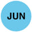 Medical Labels - JUNE Month Inventory Label, 1" x 1"