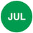Medical Labels - JULY Month Inventory Label, 1" x 1"