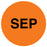 Medical Labels - SEPTEMBER Month Inventory Label, 1" x 1"