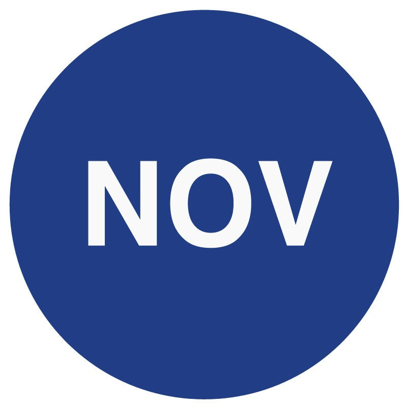 Medical Labels - NOVEMBER Month Inventory Label, 1" x 1"