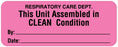 Medical Labels - Respiratory Care Label, 2-1/4" x 7/8"