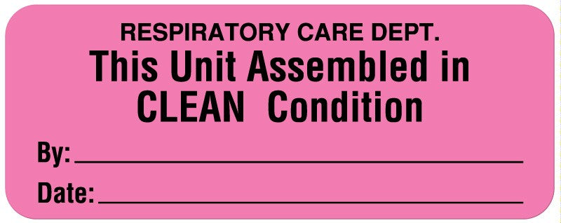 Medical Labels - Respiratory Care Label, 2-1/4" x 7/8"