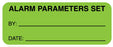 Medical Labels - Alarm Parameters Set, 2-1/4" x 7/8"